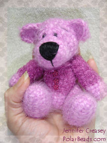 Miniature Crochet Teddy Bear by Jennifer Creasey