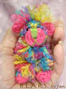 Miniature Crochet Teddy Bear by Jennifer Creasey